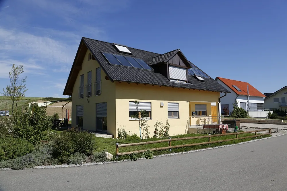 Neubauprojekt in Oberdischingen während der Fertigstellung