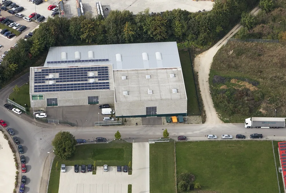 Neubau einer Stahlbetonfertigteilhalle im Industriegebiet Ehingen